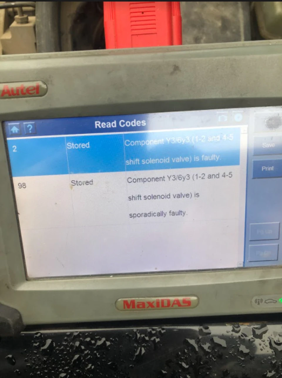 Після заміни масла в АКПП коробка працює тільки в 3 передачі помилка y3/6y3