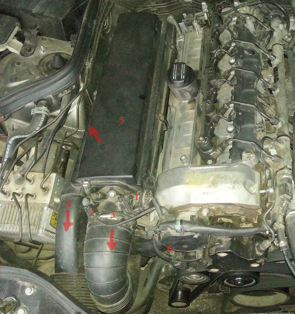 Заміна опор (подушок) двигуна E270CDI (OM647) 1