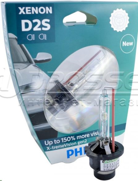 Ксенонові лампи Philips Xenon X-tremeVision gen2 D2S 85122XV2S1 35W 4800K 1