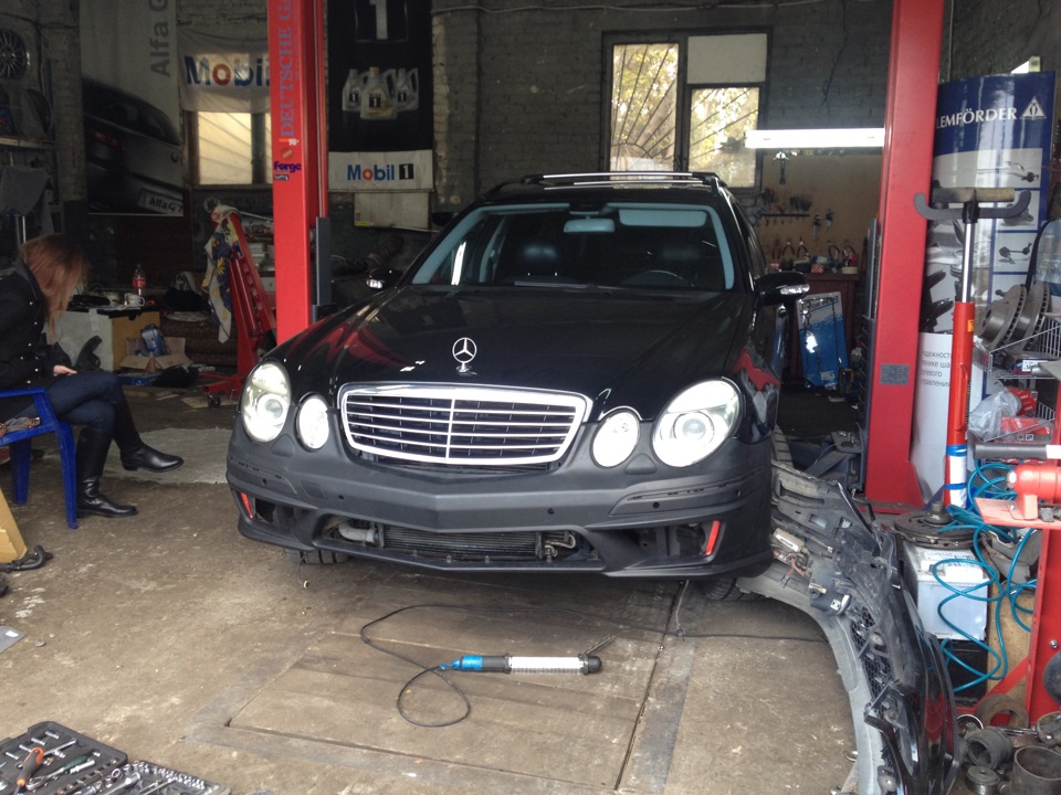 Прикладка бампера W211 E63 AMG Look 4