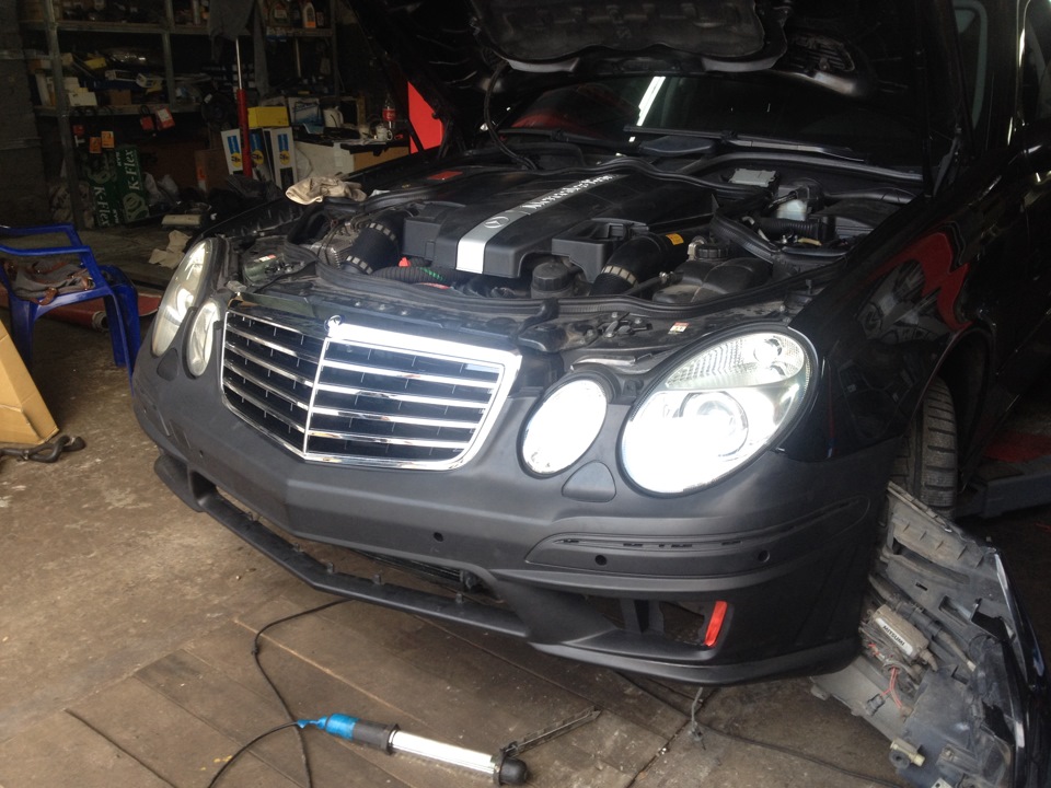 Прикладка бампера W211 E63 AMG Look 1