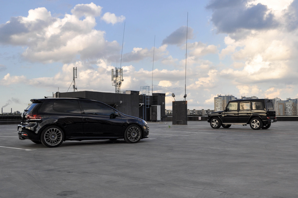 Mercedes-Benz G 55 AMG&Volkswagen Golf R 5