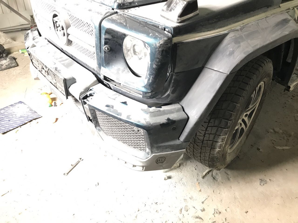 обвіс Brabus Widestar g800 g class w463 огляд примірка припасування 3