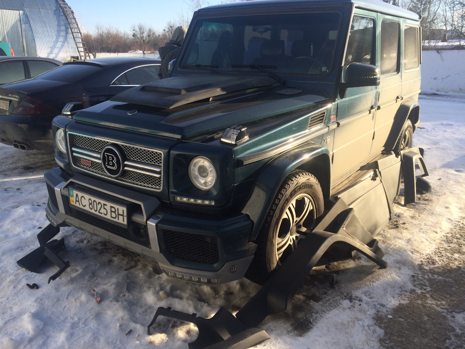 обвіс Brabus Widestar g800 g class w463 огляд примірка припасування 1