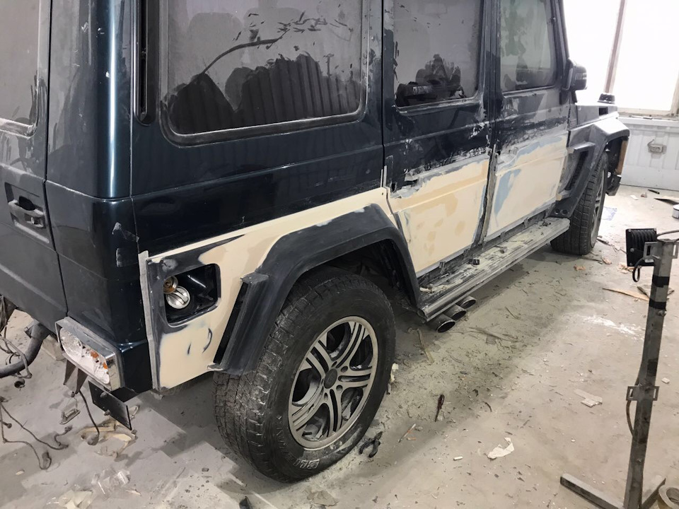 обвіс Brabus Widestar g800 g class w463 огляд примірка припасування 4
