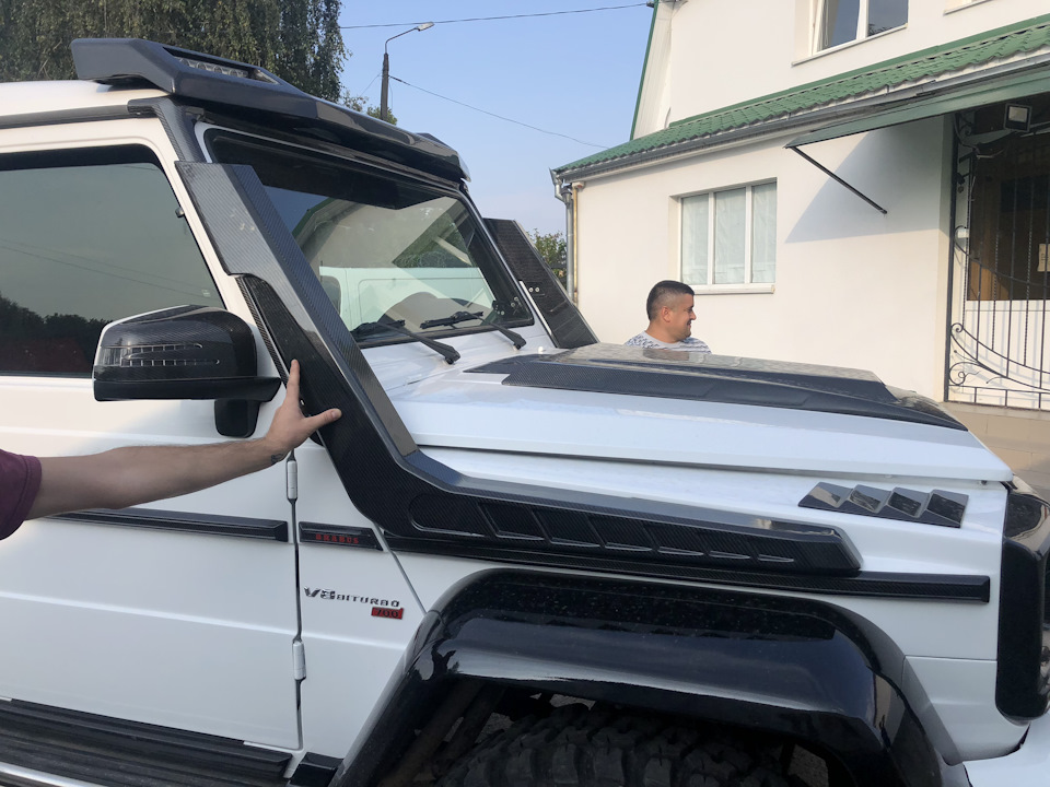 Шноркеля Brabus на mercedes w463, як встановити 1