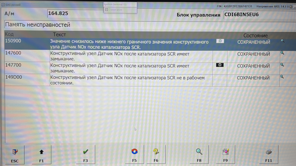 Помилка Adblue GL350 2