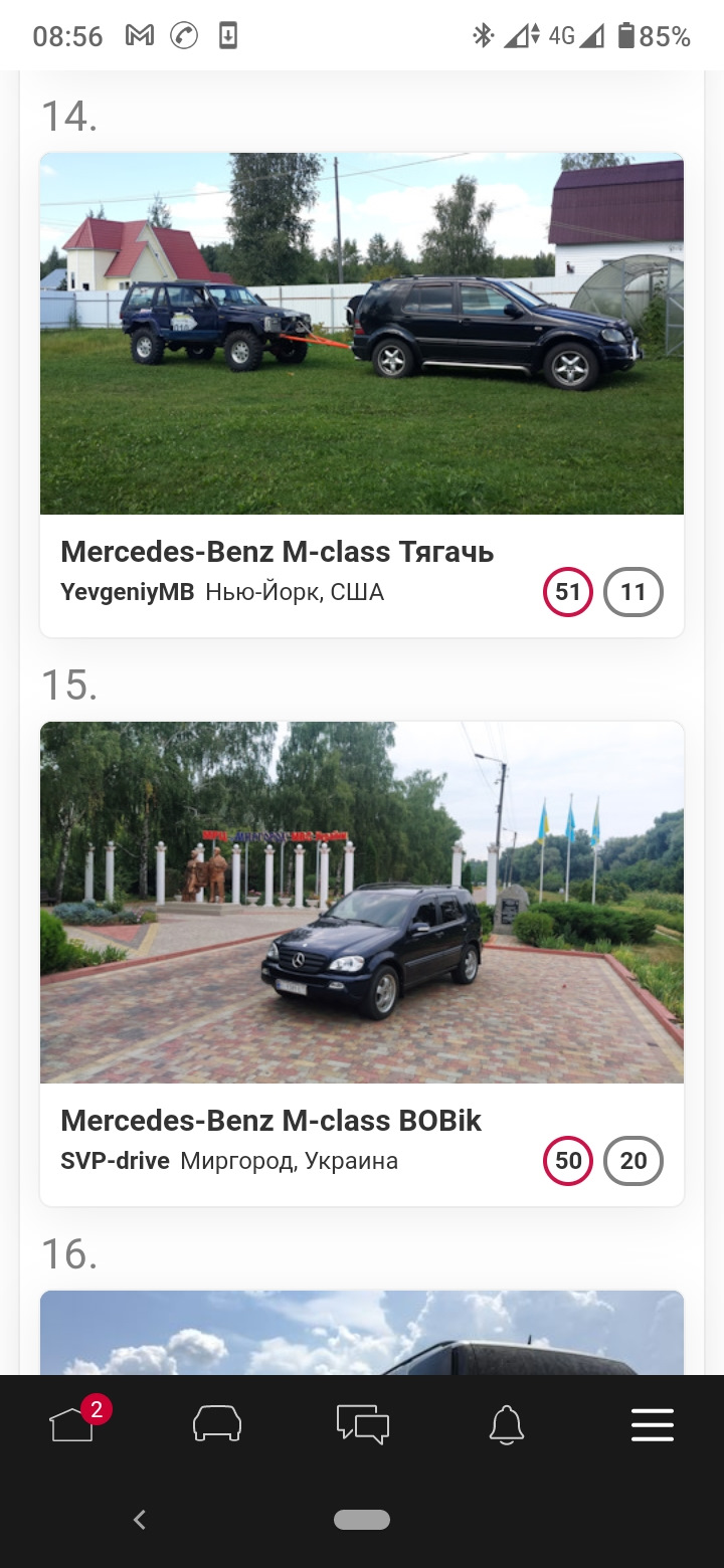 Увійшли в Топ 15 Мерседес мл в 163 кузові. 1