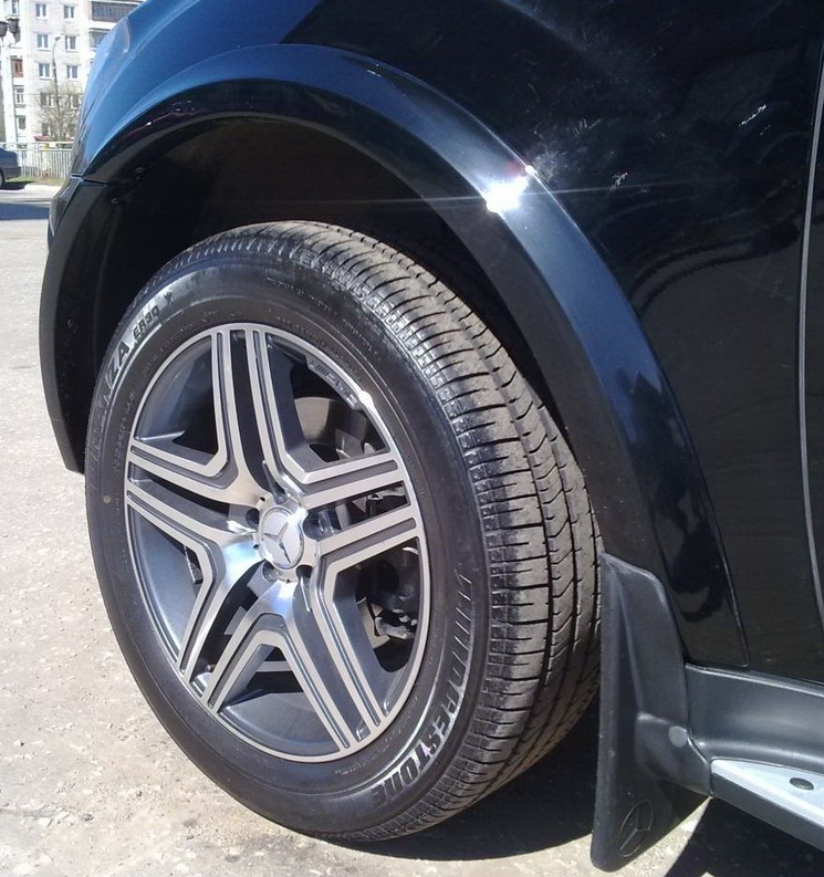 Підніжки AMG + Бризковики W164 (ML, GL) 4