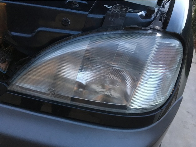 Кришки фар на Mercedes ML W163 (дорестайл) headlight cover 1