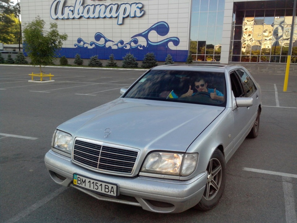 Бампер W140 3