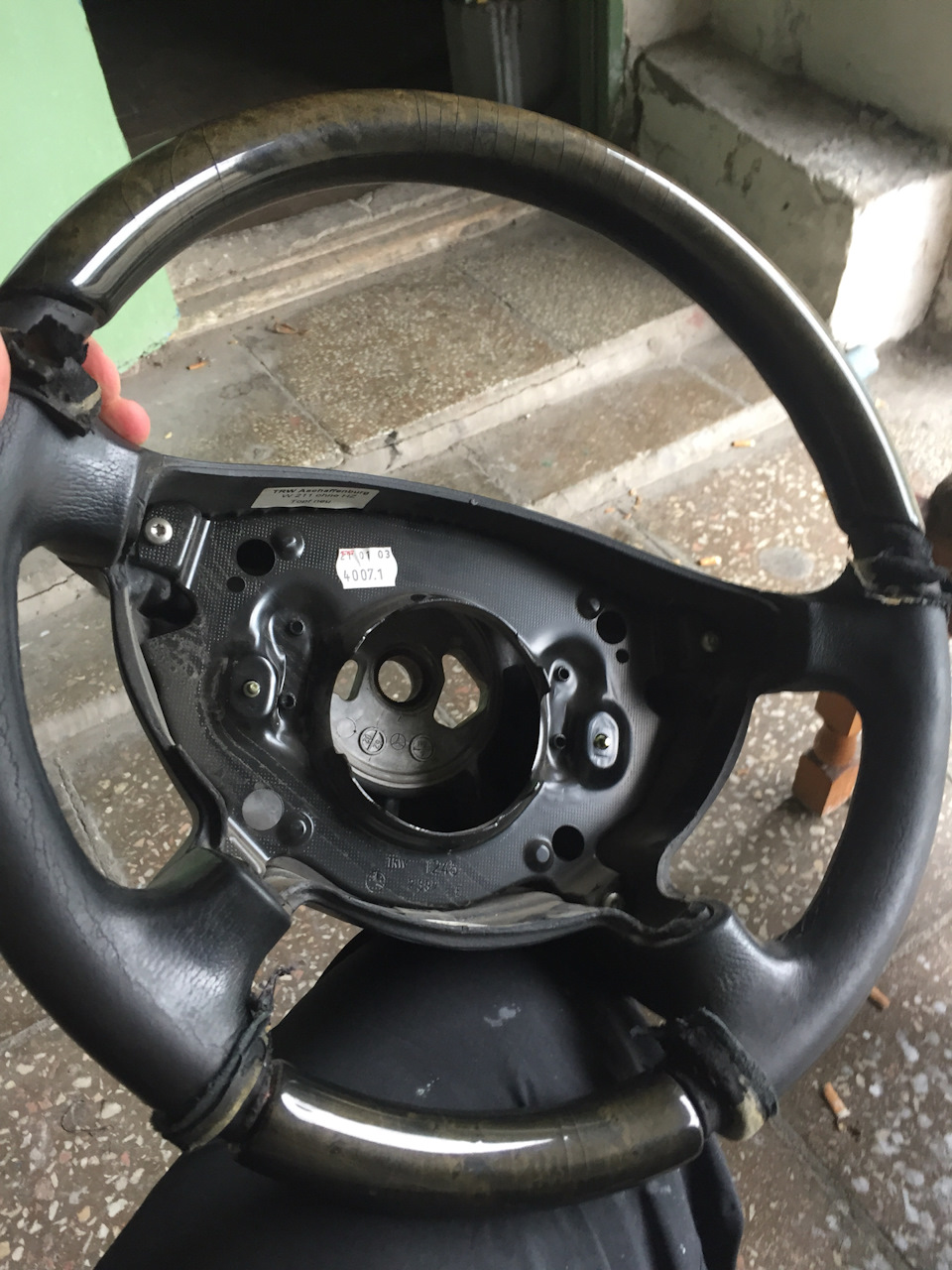 Реставрация руля w211 авангард 3