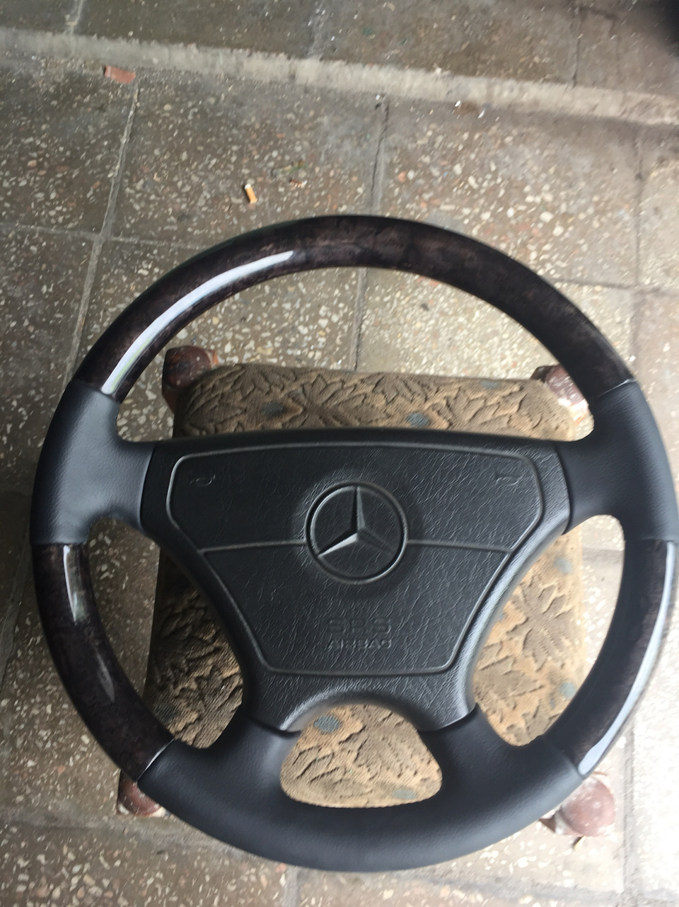 Руль sportline мерседес чорний клен 1