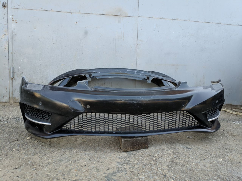 Бампер w220 look w222 з доповненням 4