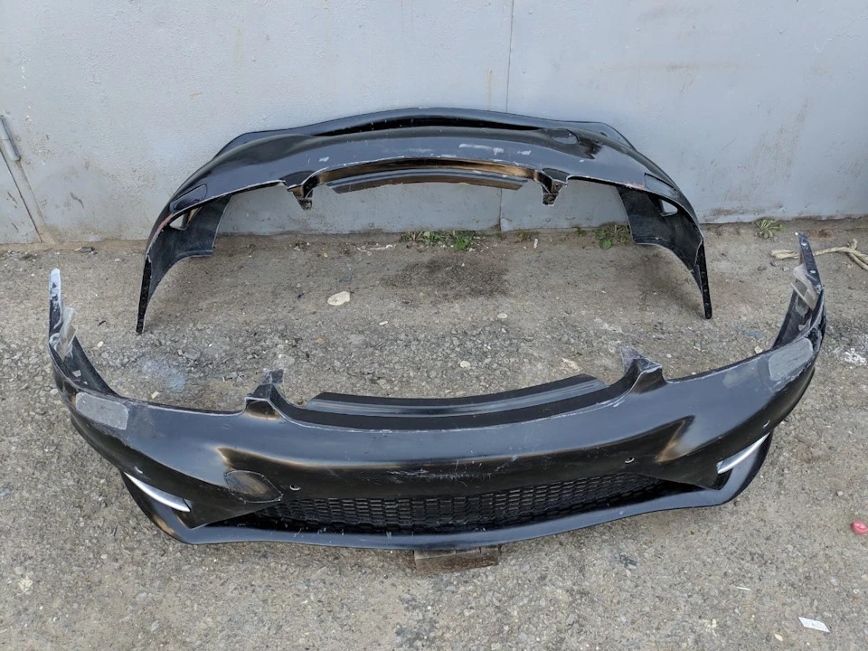 Бампер w220 look w222 з доповненням