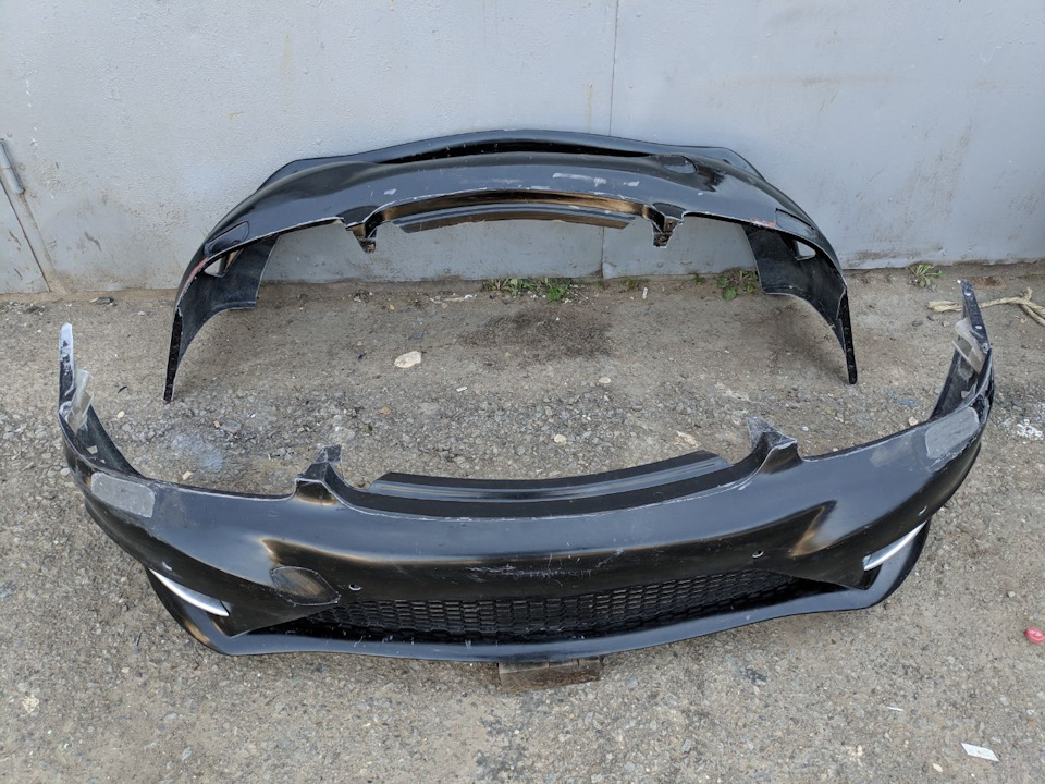 Бампер w220 look w222 з доповненням 1