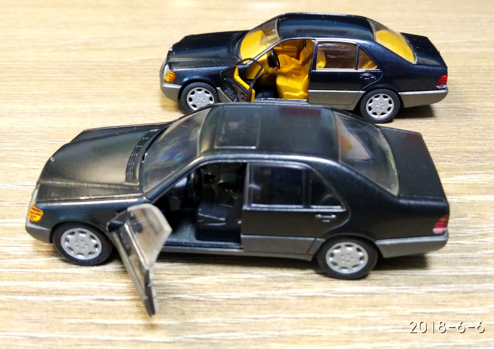 Немного обновил свой мини автопарк на тему Mercedes W140 3
