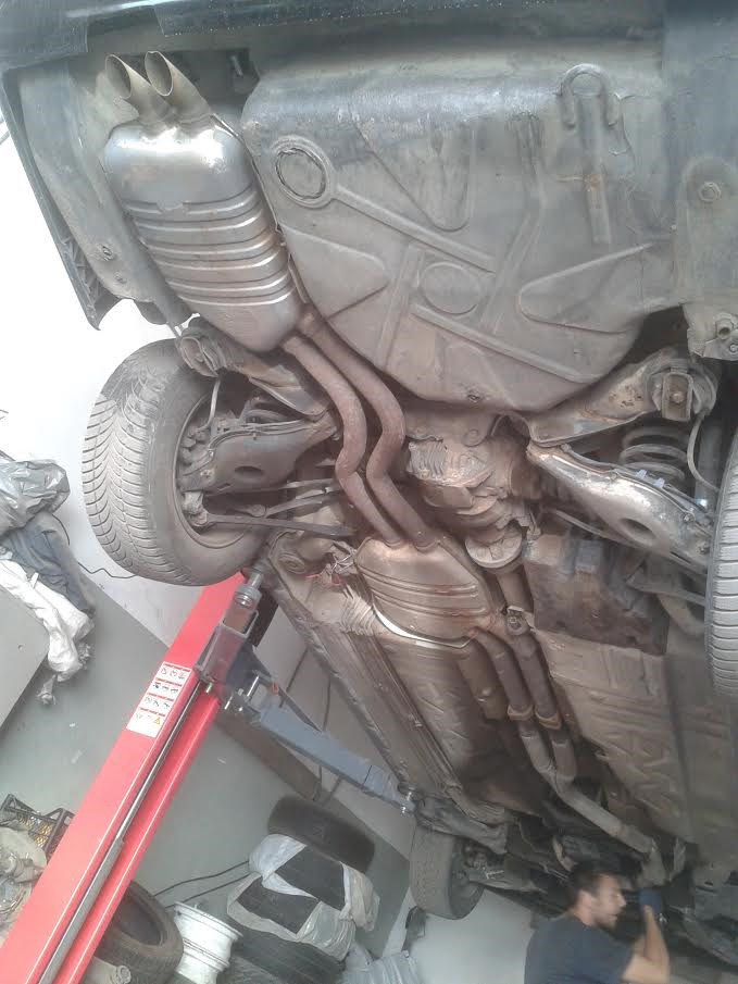 EXHAUST STOCK SISTEM)NO CATALISATORS) 3