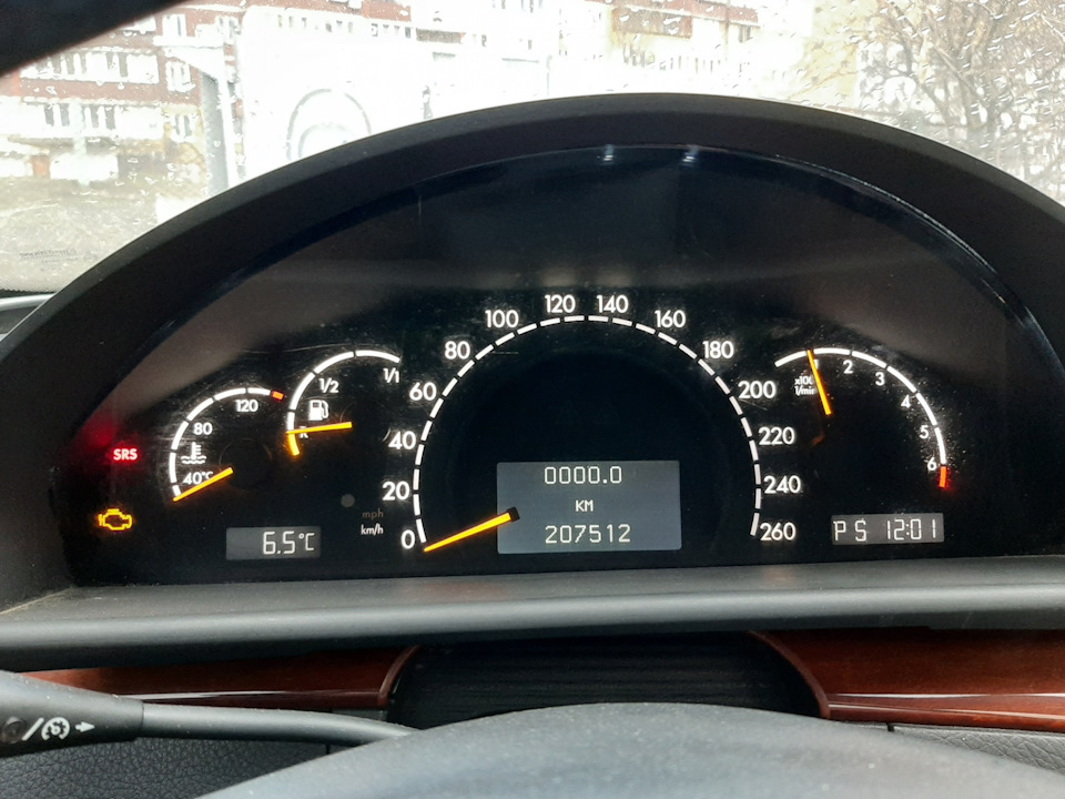 Зміни панелі приладів w220 2