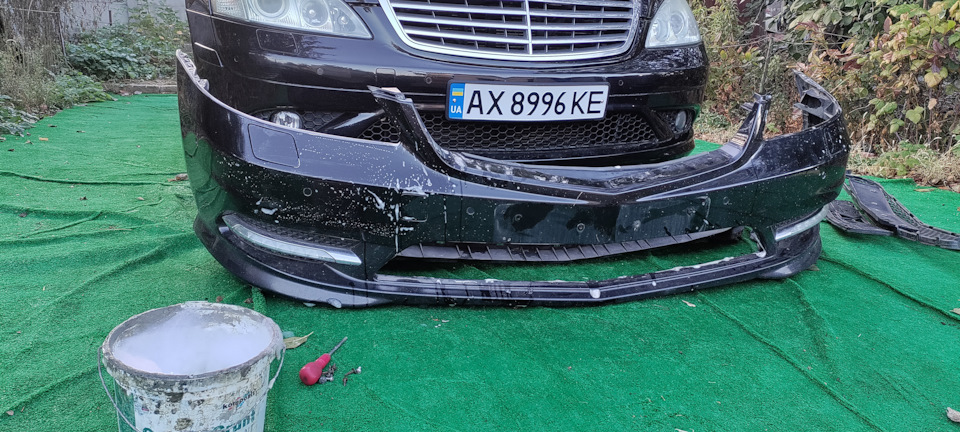 Новий бампер РЕСТ ... w221 2