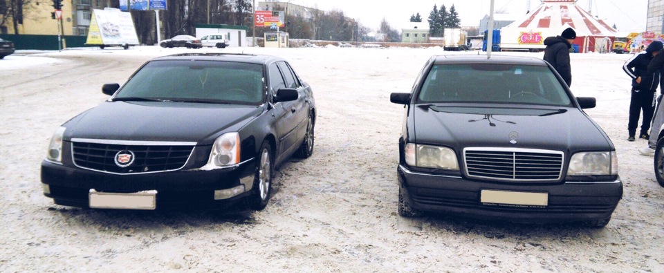 Mercedes-Benz S500 L vs Cadillac DTS 4.6 1