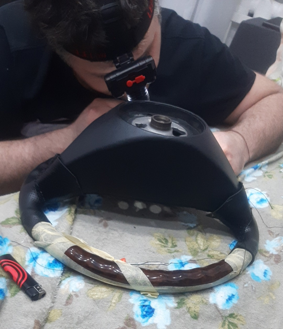 Перішив каучуком штурвал w220 5