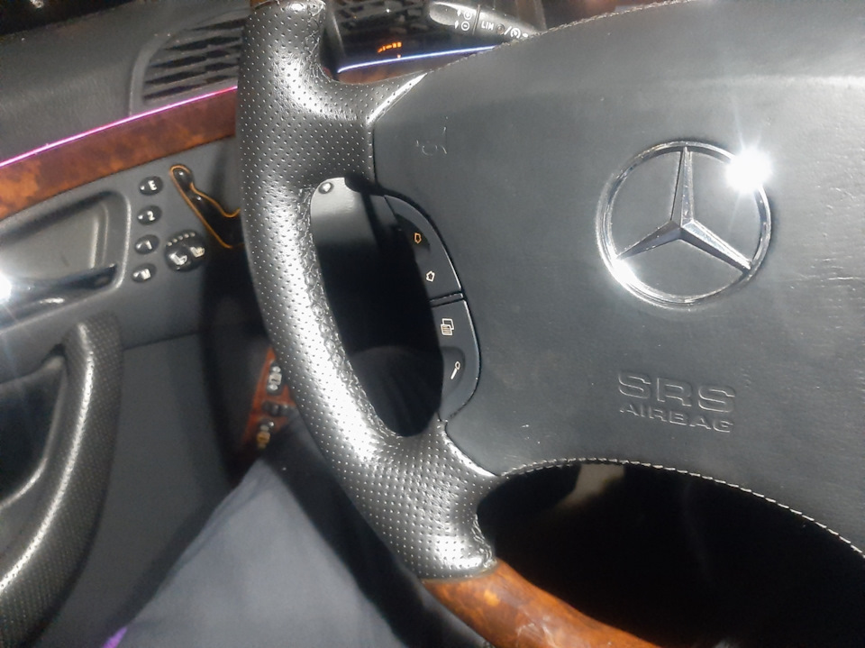 Перішив каучуком штурвал w220 4