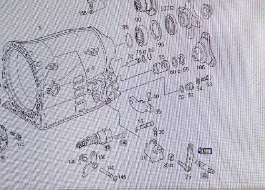 Втулки тяги селектора АКПП МВ w220 2