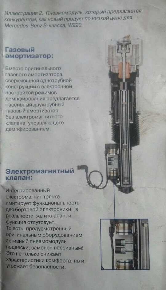 Пневмопідвіска Mersedes. У чому різниця пневмоамортизатори Bilstein або аналоги! 3