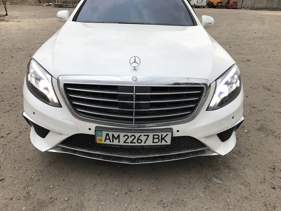 Підключення фар Мерседес 222 1