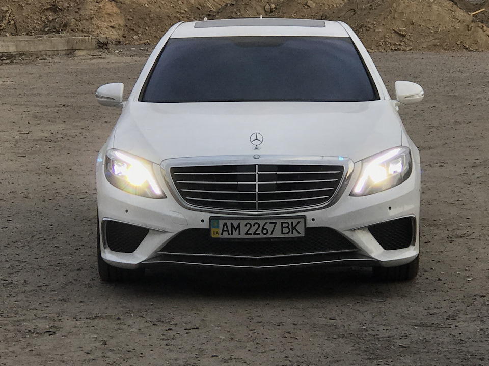 Підключення фар Мерседес 222 3