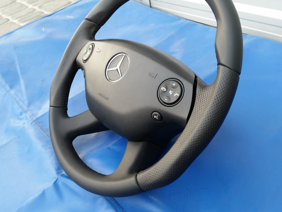 #7) Нове кермо в шкірі Mercedes w221-w216. Анатомія, мусскули та широкий хват. 5