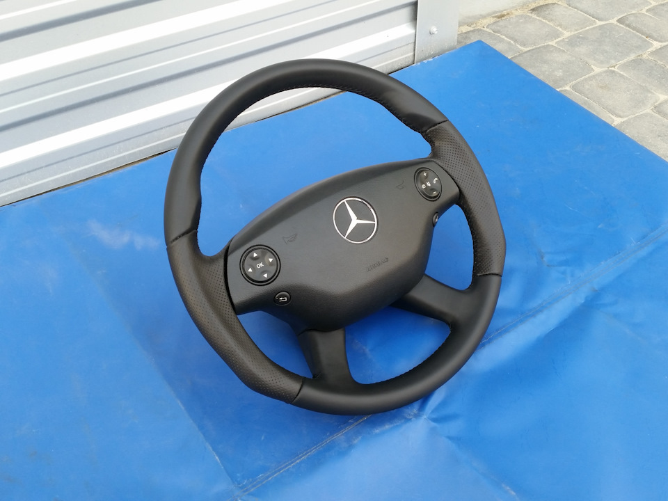 #7) Нове кермо в шкірі Mercedes w221-w216. Анатомія, мусскули та широкий хват. 2
