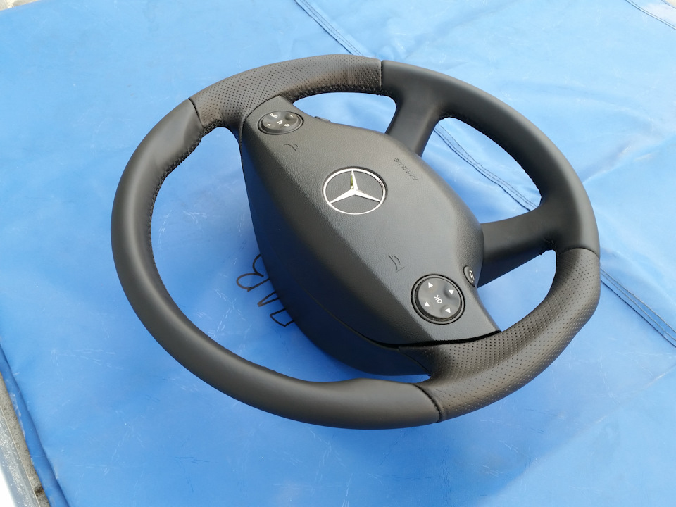 #7) Нове кермо в шкірі Mercedes w221-w216. Анатомія, мусскули та широкий хват. 3