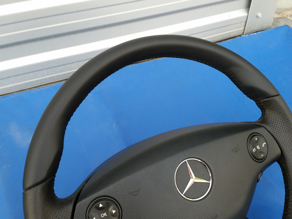 #7) Нове кермо в шкірі Mercedes w221-w216. Анатомія, мусскули та широкий хват. 4