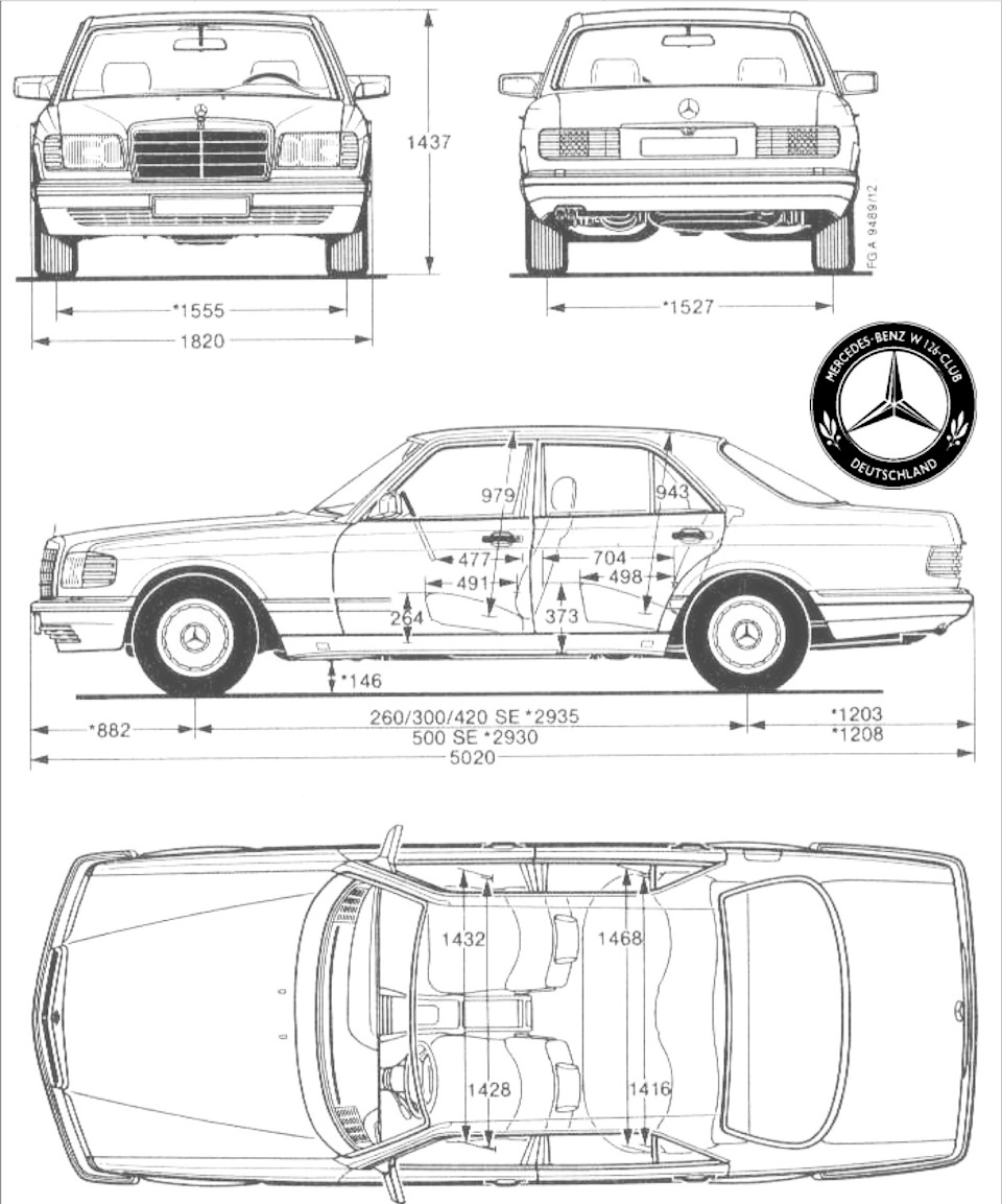 Дойчланд клуб W126 3