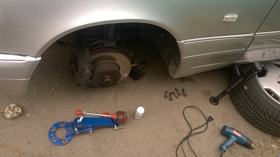 -35мм. Підготовка. Розкочування передніх арок w140. 3