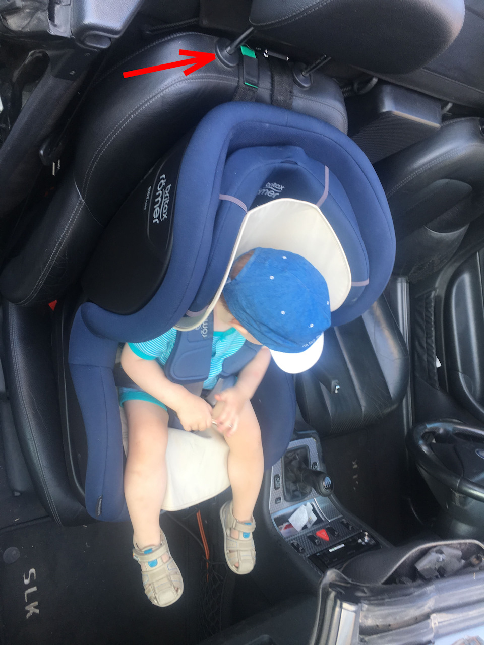 Mercedes SLK R170 - isofix кріплення 2