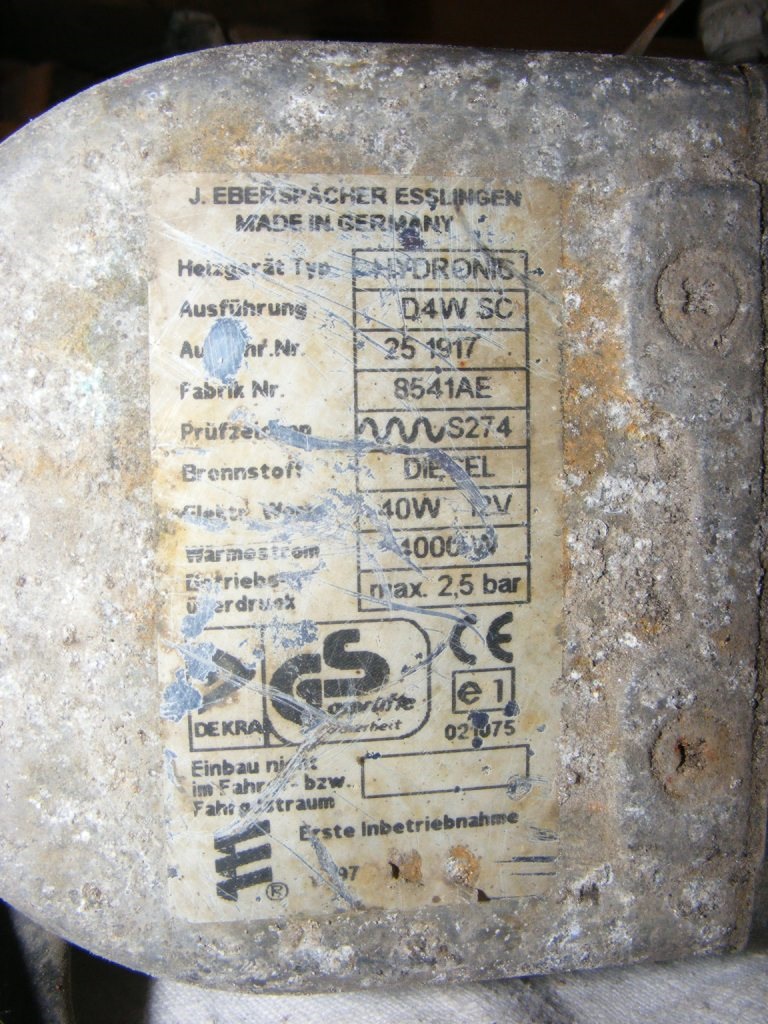 Випадково дістався Eberspacher Hydronic 4