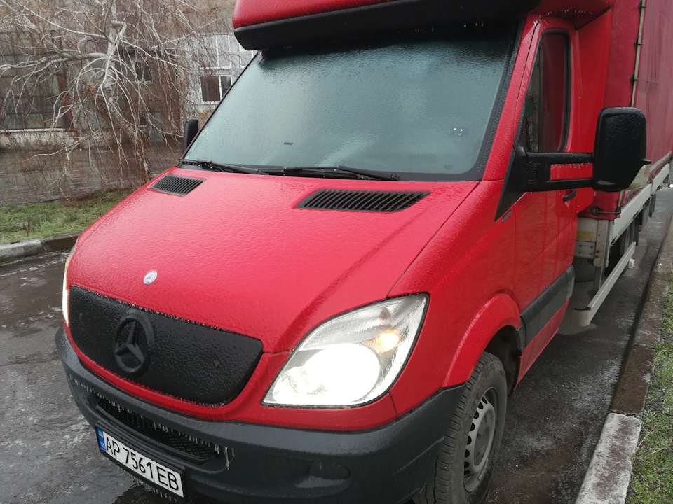Mercedes обмерзает)) 1