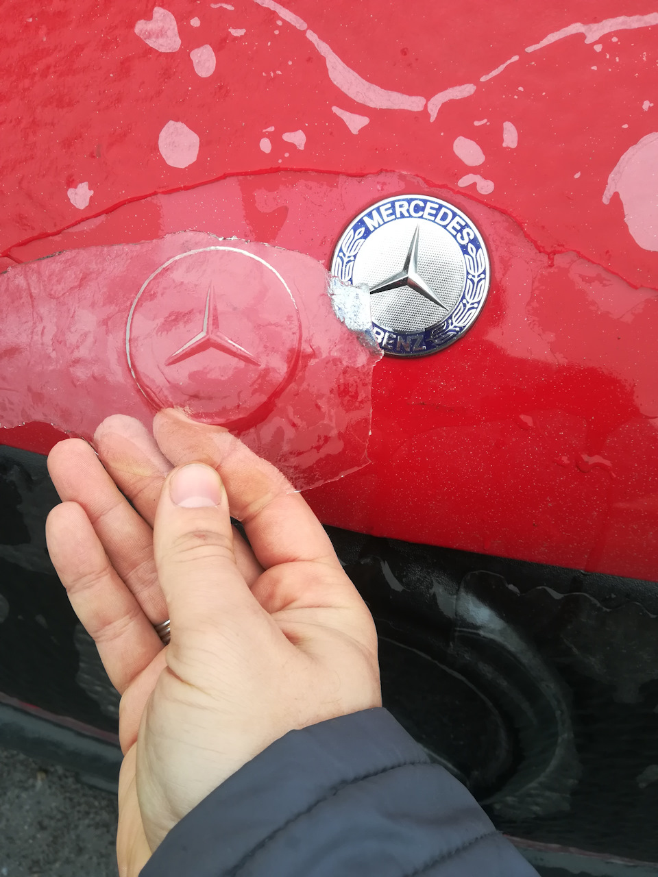 Mercedes обмерзает)) 5