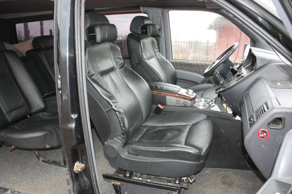 Сидіння від BMW E65 на Vito 3