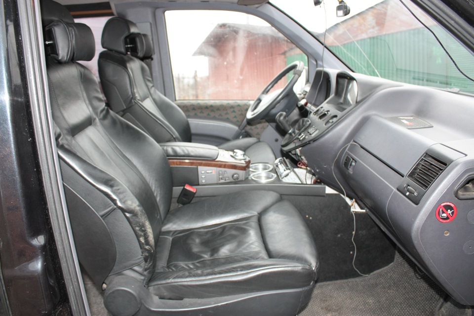 Сидіння від BMW E65 на Vito 2