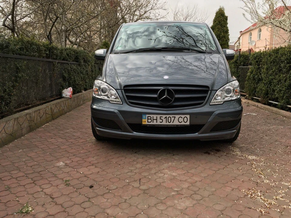 установка LED фар у 639 vito