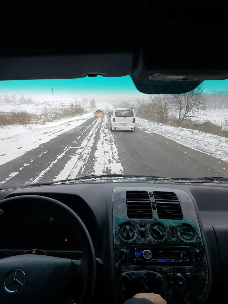 Ось і до нас прийшла зима) дорога Б.Дністровськ-Одеса