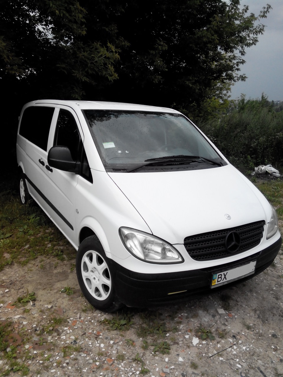 Обтяжка решітки в карбон Vito 2