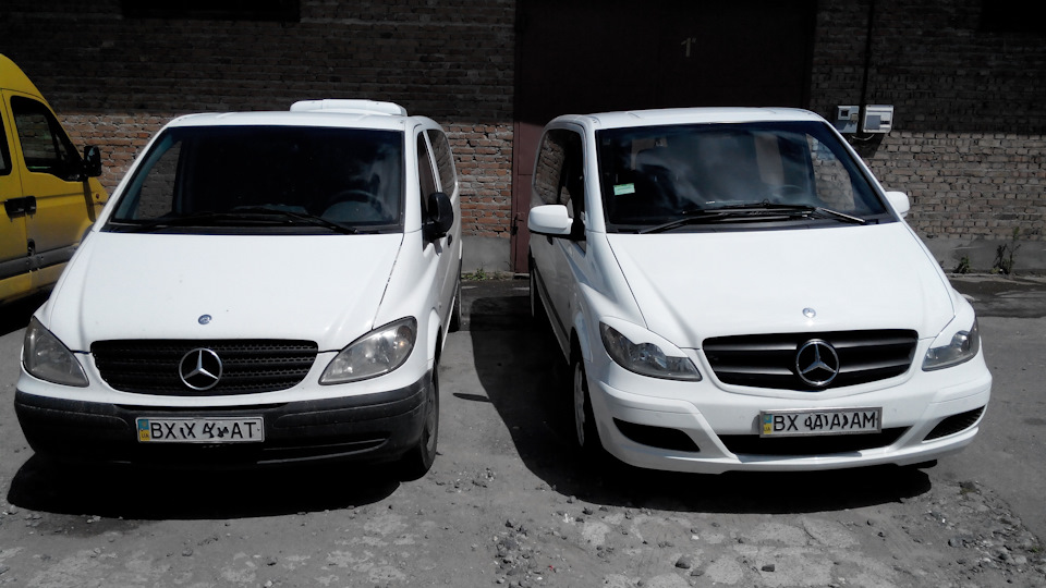 Презентація нової передньої частини Mercedes Vito W639 До та після грандіозного тюнінгу. 1
