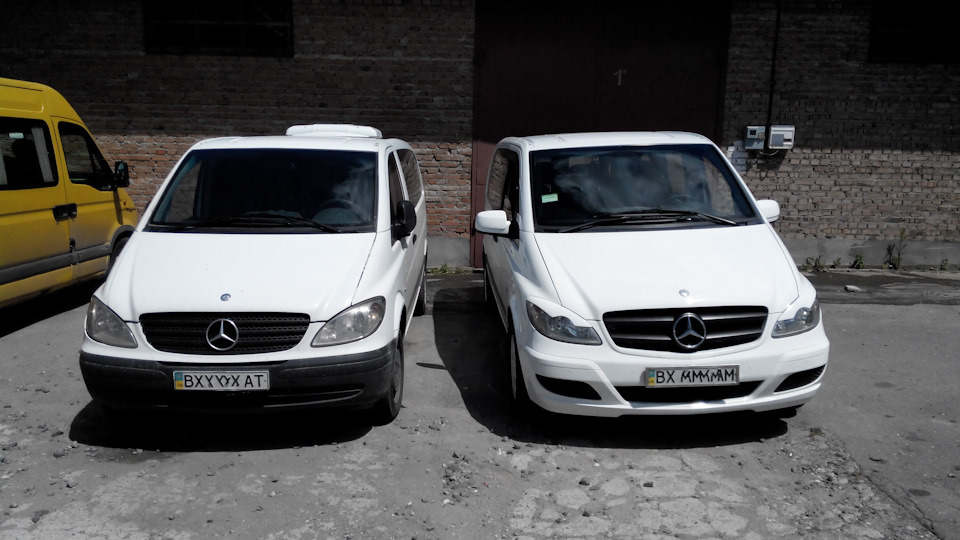 Презентація нової передньої частини Mercedes Vito W639 До та після грандіозного тюнінгу. 3