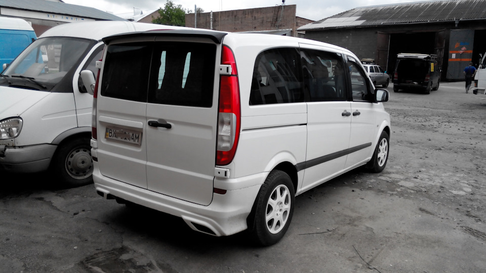 Презентація заднього тюнінг бампера Mercedes vito W639 2