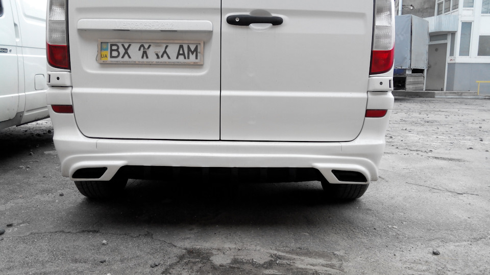 Презентація заднього тюнінг бампера Mercedes vito W639 4
